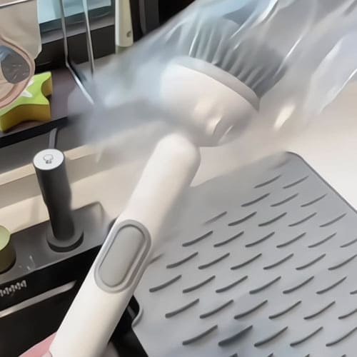 Bàn Chải Cọ Rửa Chảo Nhả Nước Rút Gọn Giúp Gian Bếp Luôn Sạch Sẽ