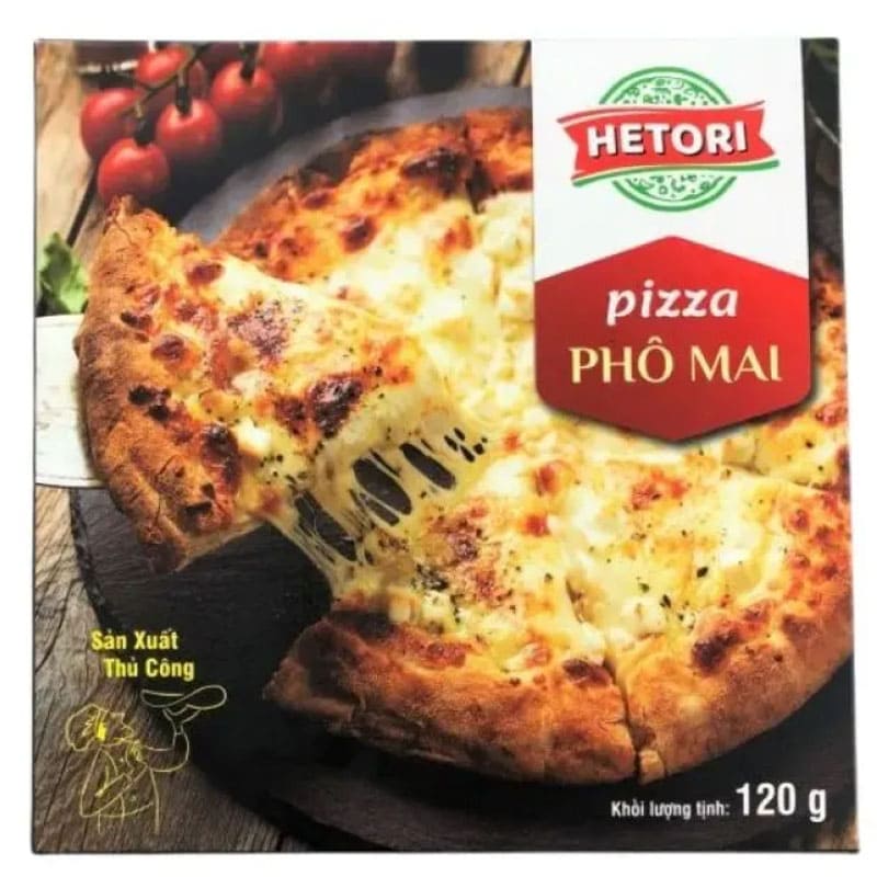 Bánh Pizza phô mai Hetori hộp 120g đế mỏng giòn rụm thơm ngon cho bữa ăn nhanh Bánh Pizza phô mai Hetori hộp 120g đế mỏng giòn rụm thơm ngon cho bữa ăn nhanh