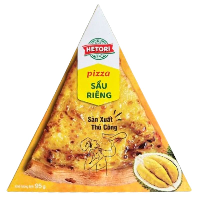Bánh Pizza sầu riêng Hetori hộp 95g thơm ngon béo ngậy chuẩn vị Bánh Pizza sầu riêng Hetori hộp 95g thơm ngon béo ngậy chuẩn vị