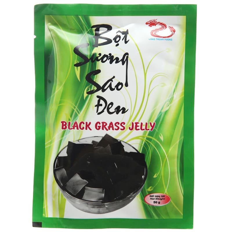 Bột sương sáo đen Con Rồng Konkon 50g – lựa chọn thanh mát cho mọi gia đình