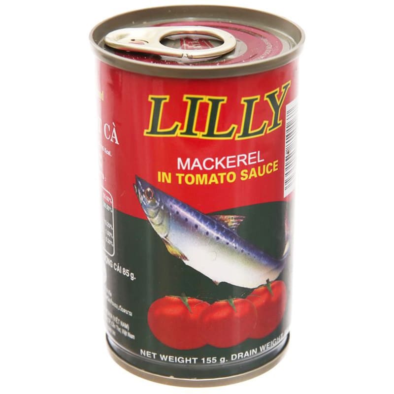 Cá nục sốt cà nắp giật Lilly 155g Vị ngon đậm đà, tiện lợi cho bữa cơm gia đình Cá nục sốt cà nắp giật Lilly 155g Vị ngon đậm đà, tiện lợi cho bữa cơm gia đình