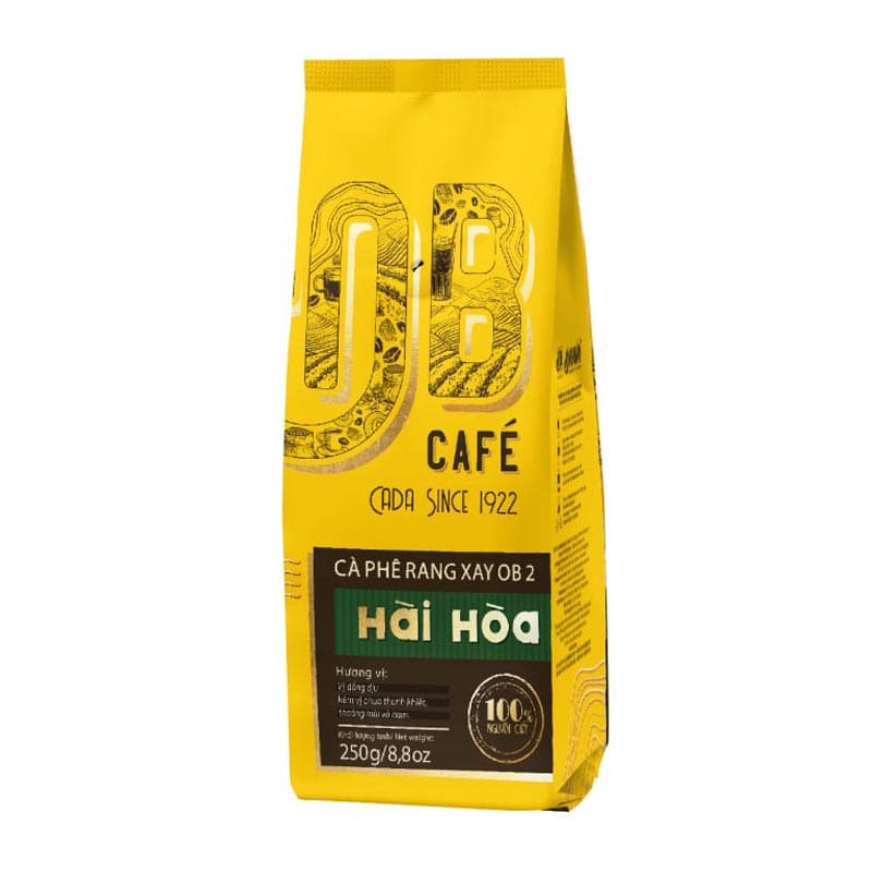 Cà phê rang xay Ông Bầu OB 2 hương vị đắng dịu hòa quyện chua thanh mộc mạc