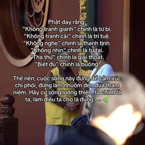 Lời Phật dạy về triết lý buông bỏ và sống lương thiện cho tâm hồn luôn an yên Lời Phật dạy về triết lý buông bỏ và sống lương thiện cho tâm hồn luôn an yên