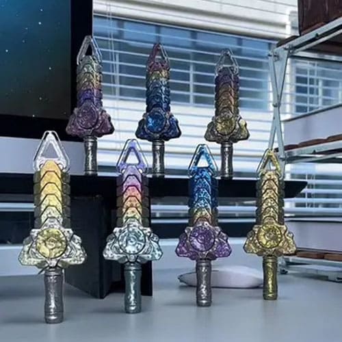 Mẫu Đồ Chơi Kim Loại Hình Kiếm Khớp Đa Sắc Tinh Xảo Thu Hút Giới Văn Phòng
