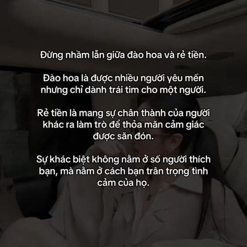 Phân Biệt Đào Hoa Và Rẻ Tiền Trong Tình Yêu Khiến Nhiều Người Suy Ngẫm Sâu Phân Biệt Đào Hoa Và Rẻ Tiền Trong Tình Yêu Khiến Nhiều Người Suy Ngẫm Sâu