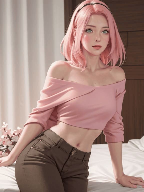 AI tái tạo Sakura Haruno: Từ nữ ninja thường thường trở thành biểu tượng nhan sắc