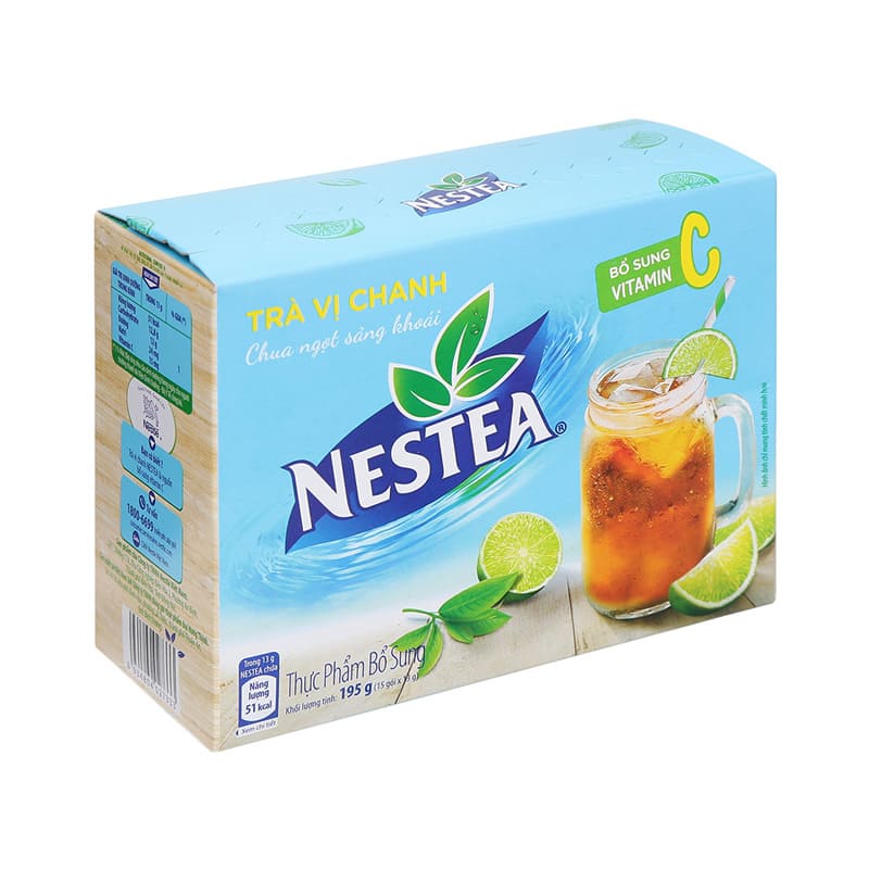 Trà chanh Nestea 195g: Giải nhiệt nhanh, giàu Vitamin C tăng đề kháng