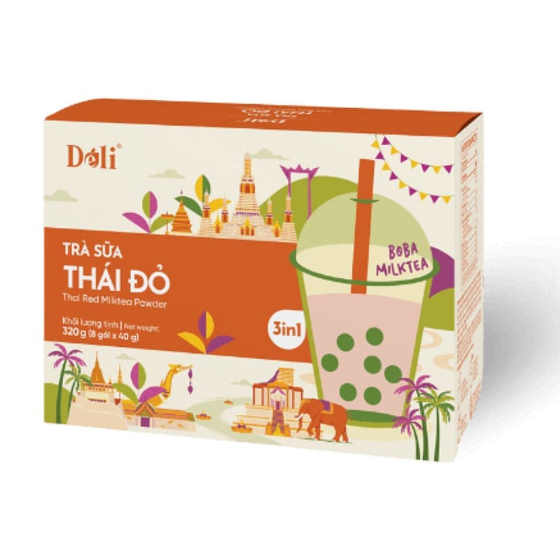 Trà Sữa Trân Châu Deli Thái Đỏ Hộp 240g – Vị Ngon Đậm Chất, Pha Nhanh Mỗi Ngày