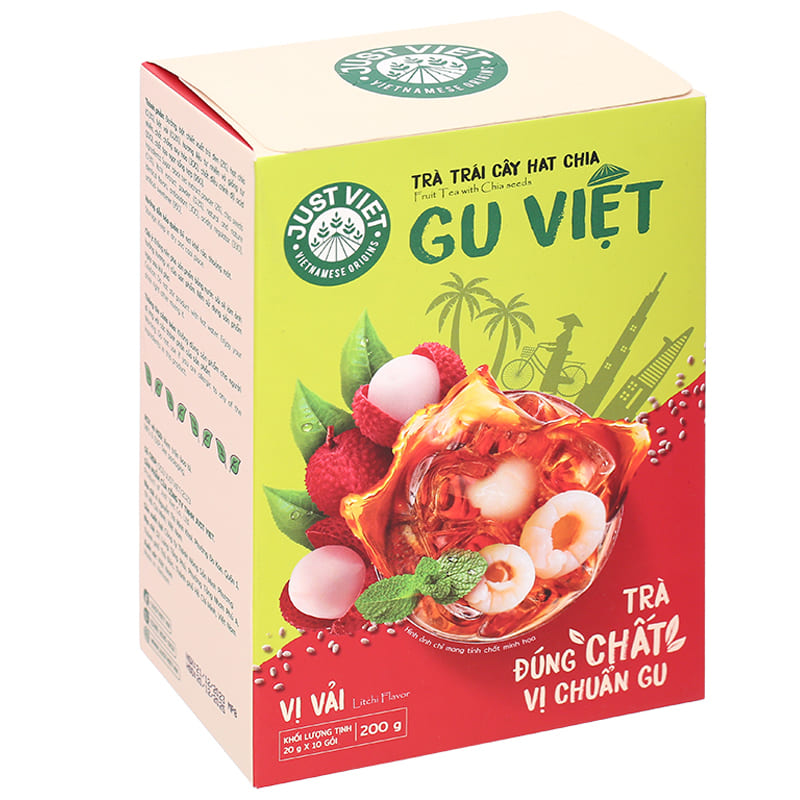 Trà Vải Hạt Chia Gu Việt Thức Uống Giải Nhiệt Bổ Dưỡng Cho Cơ Thể Luôn Tươi Trẻ